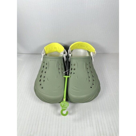 Size 8M/10W CROCS Echo Clog Moss Green Vert Mousse 207937-308 Slip On Shoes NEW - Picture 2 of 7